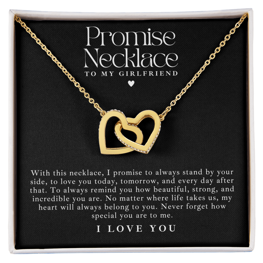 Promise Necklace To My Girlfriend - Interlocking Hearts