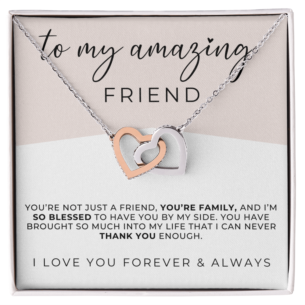 Friendship Necklace + Message Card Gift