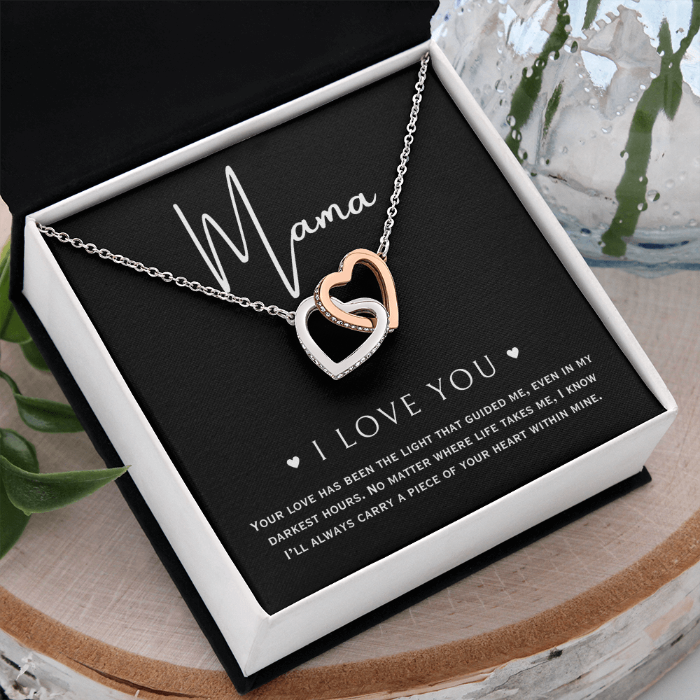 beautiful necklace for mama, with message card and gift box.