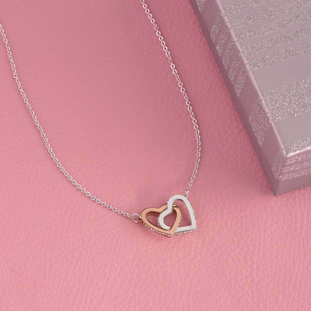 Happy Galentine's Day Necklace Gift + Message