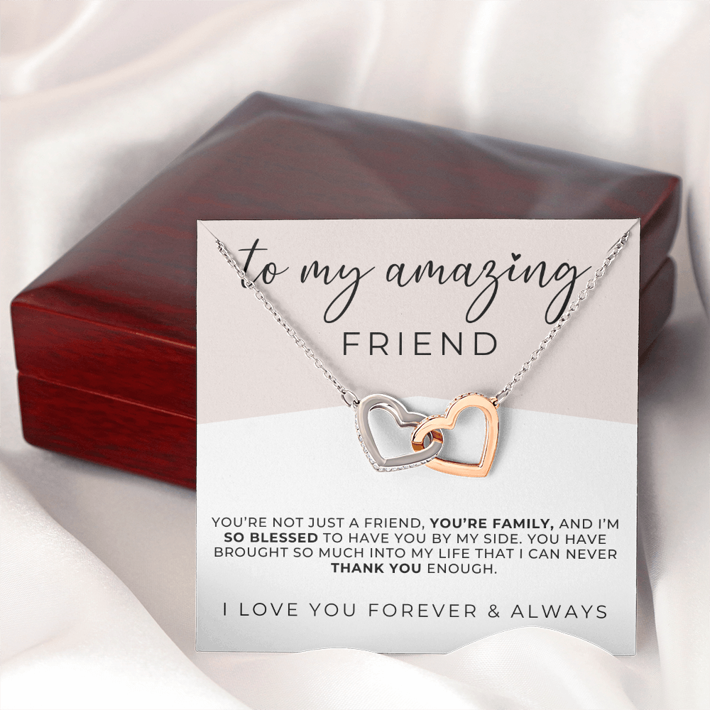 Friendship Necklace + Message Card Gift