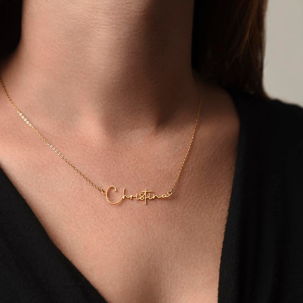 Personalized Name Necklace Gift For Niece - Happy Birthday