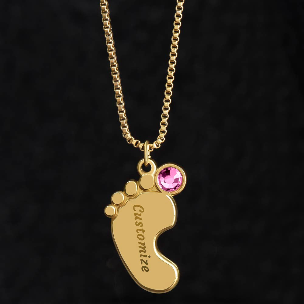 First Mother's Day Personalized Birthstone Necklace Gift