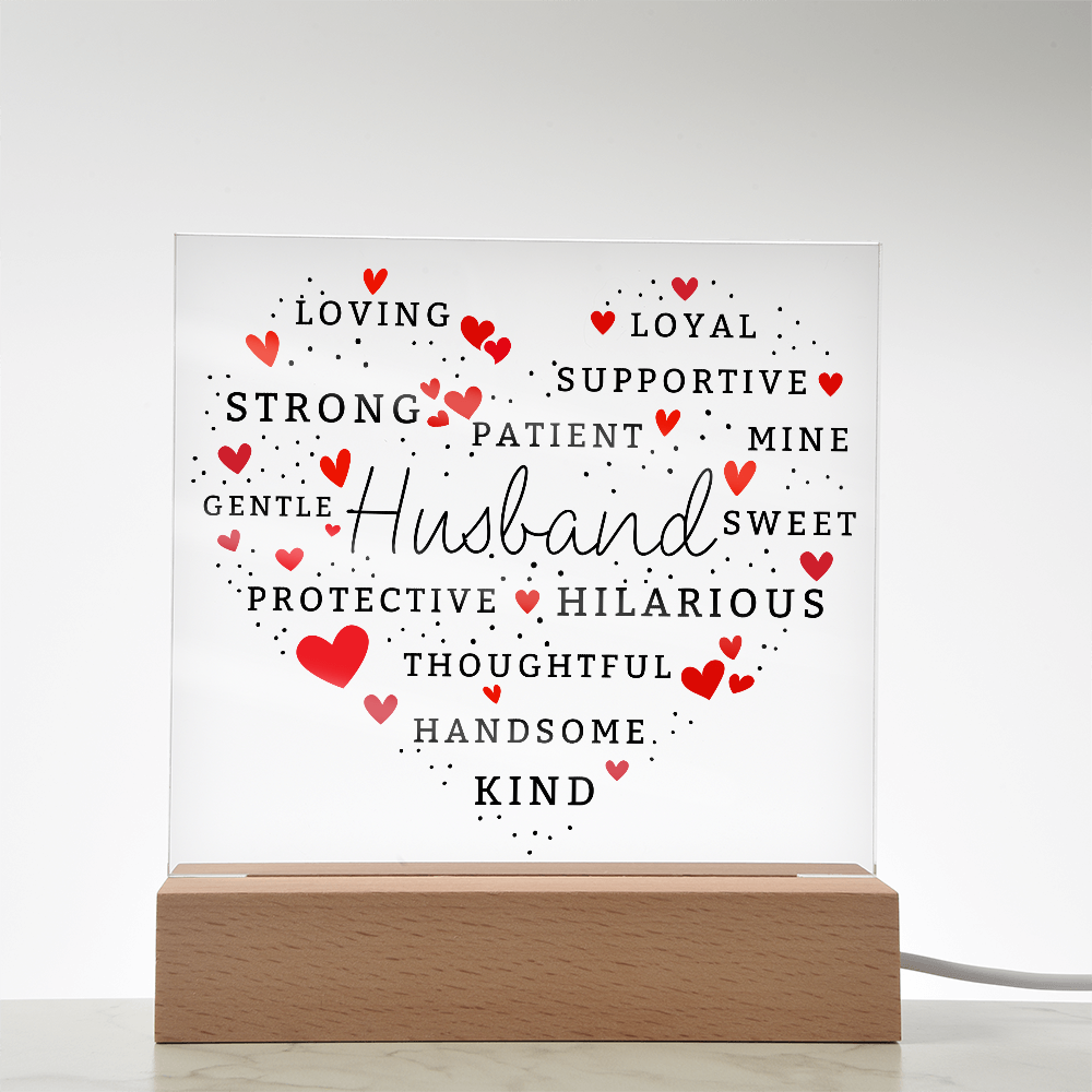 Husband - Loving Words Keepsake Plaque Gift