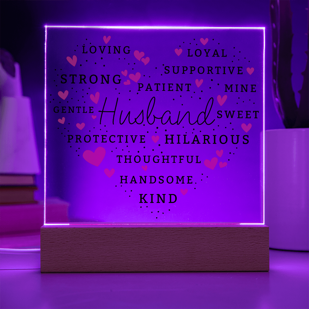 Husband - Loving Words Keepsake Plaque Gift