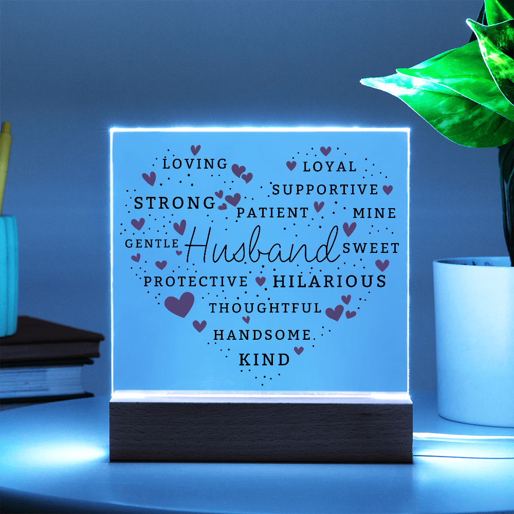 Husband - Loving Words Keepsake Plaque Gift