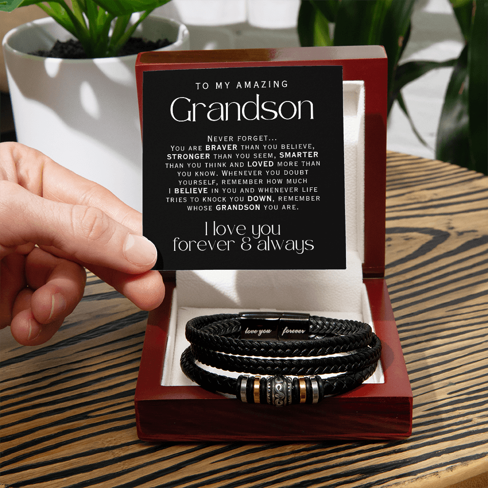 To my amazing grandson gift set