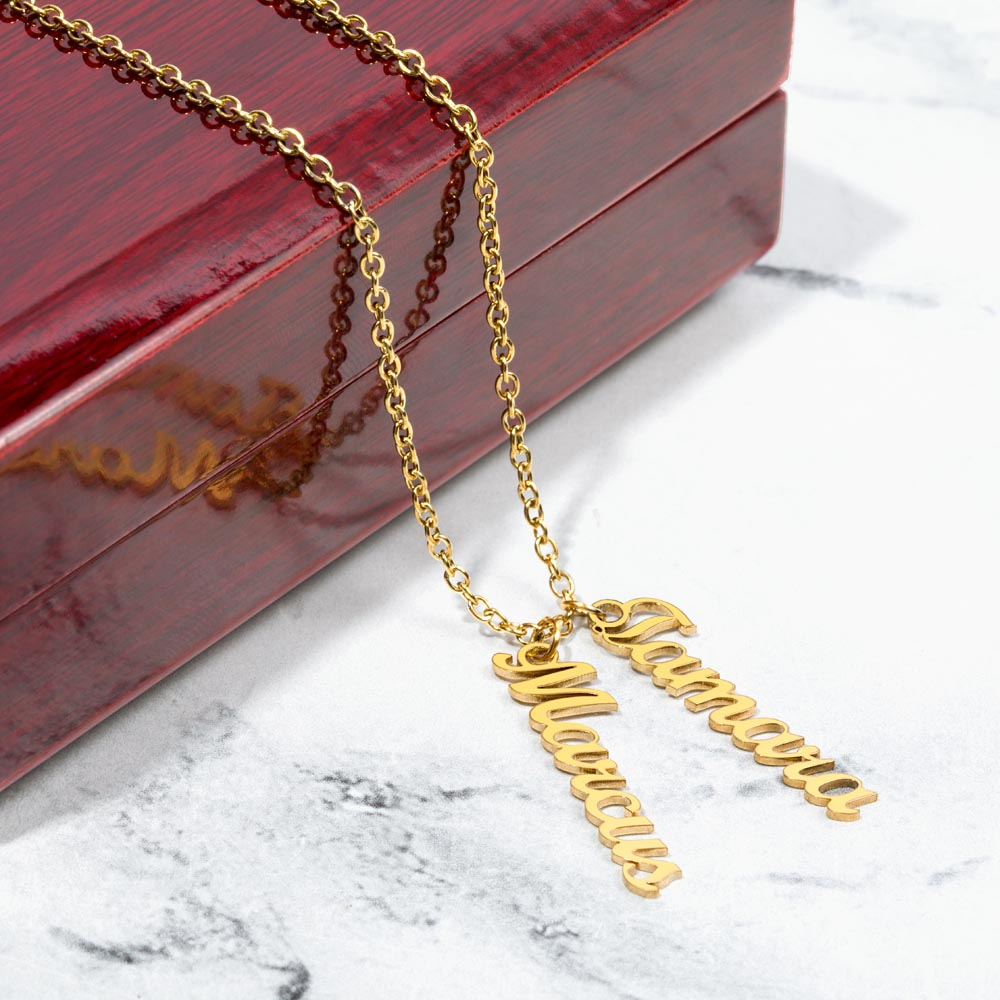 Personalized Name Necklace For Mom + Message Card