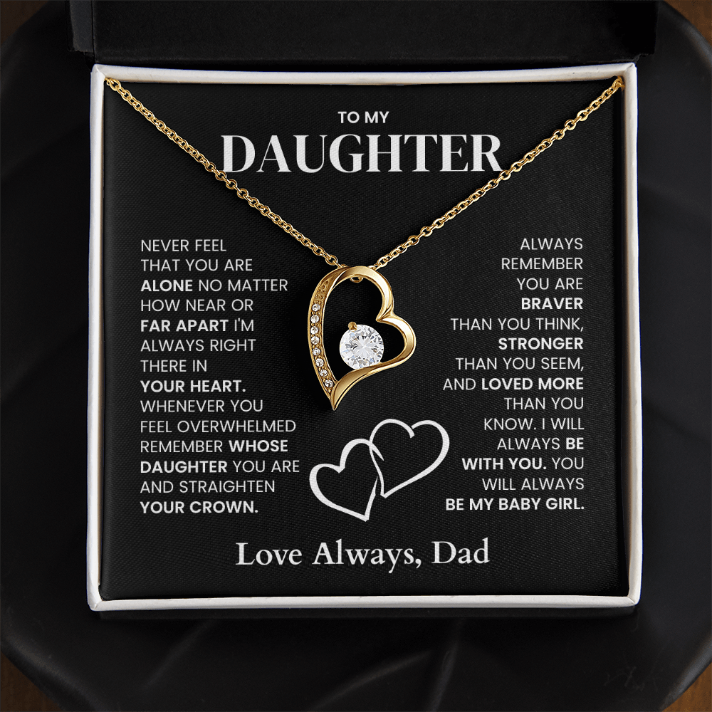 To My Daughter - Necklace + Message Gift