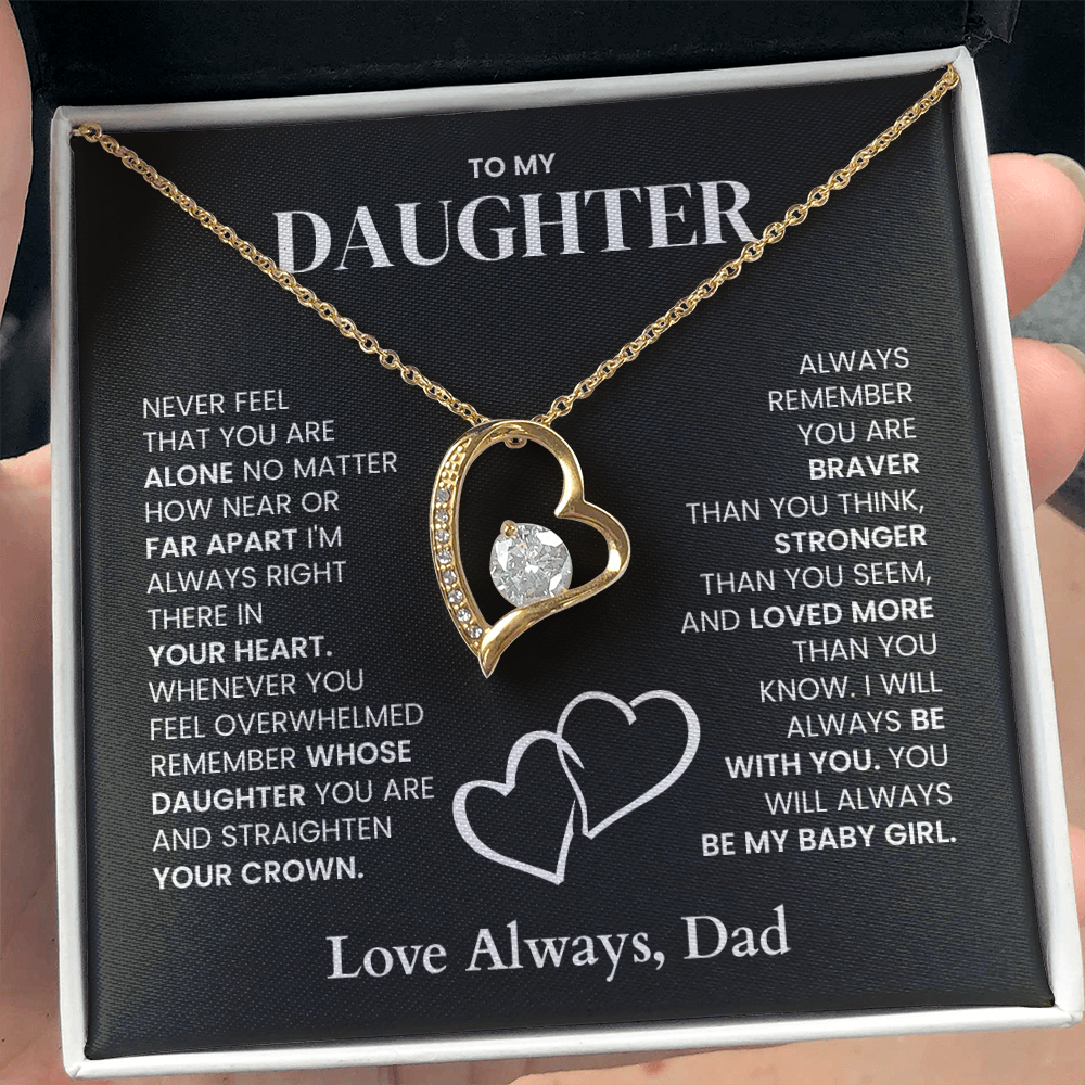 To My Daughter - Necklace + Message Gift