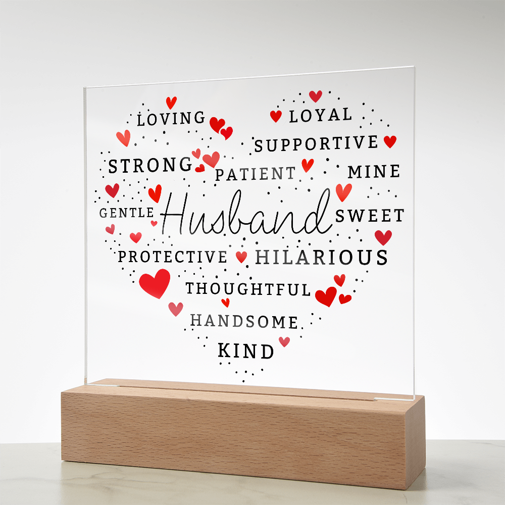 Husband - Loving Words Keepsake Plaque Gift