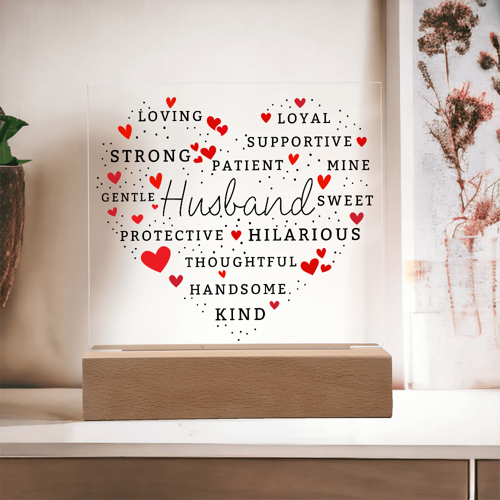 Husband - Loving Words Keepsake Plaque Gift