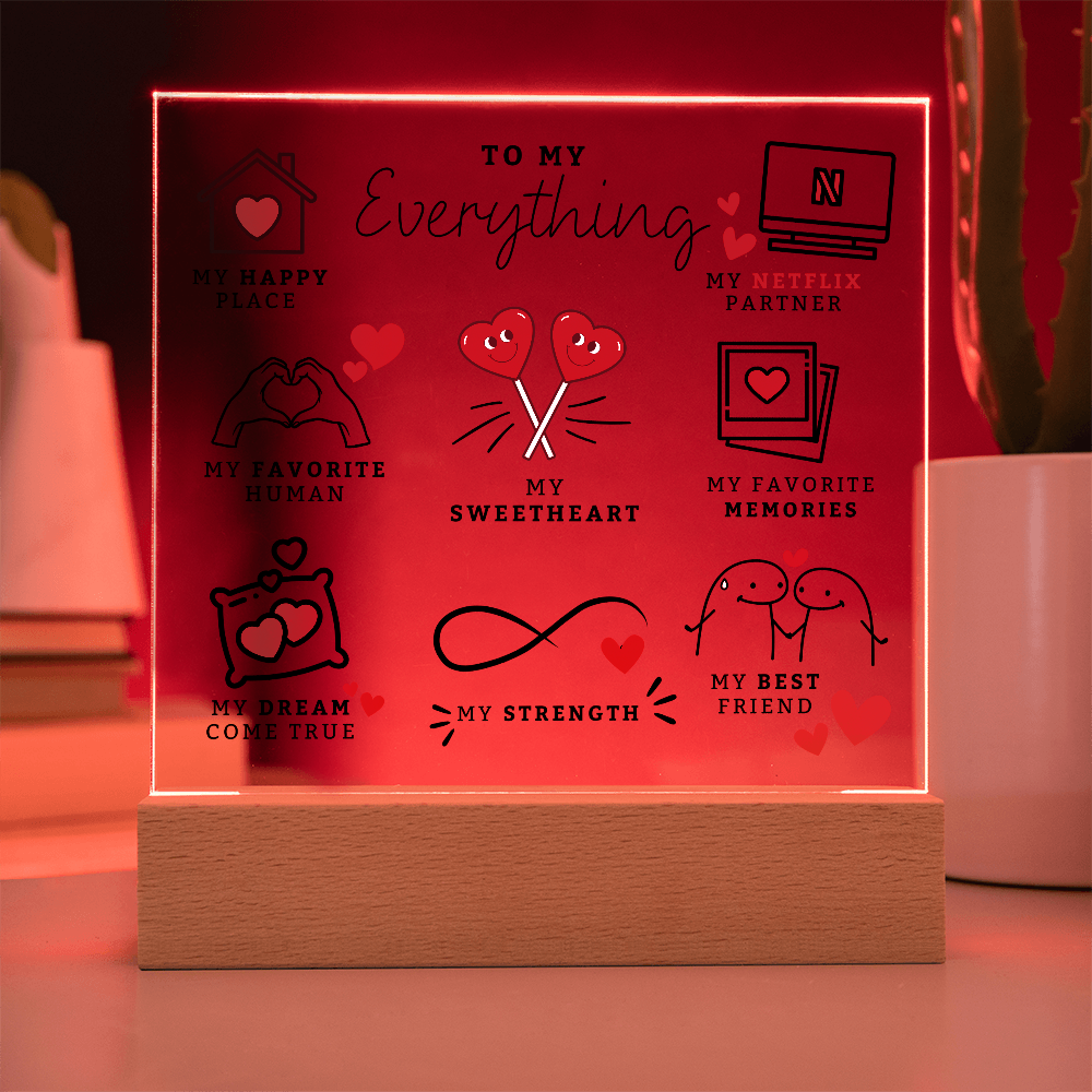 My Everything Keepsake Plaque Gift