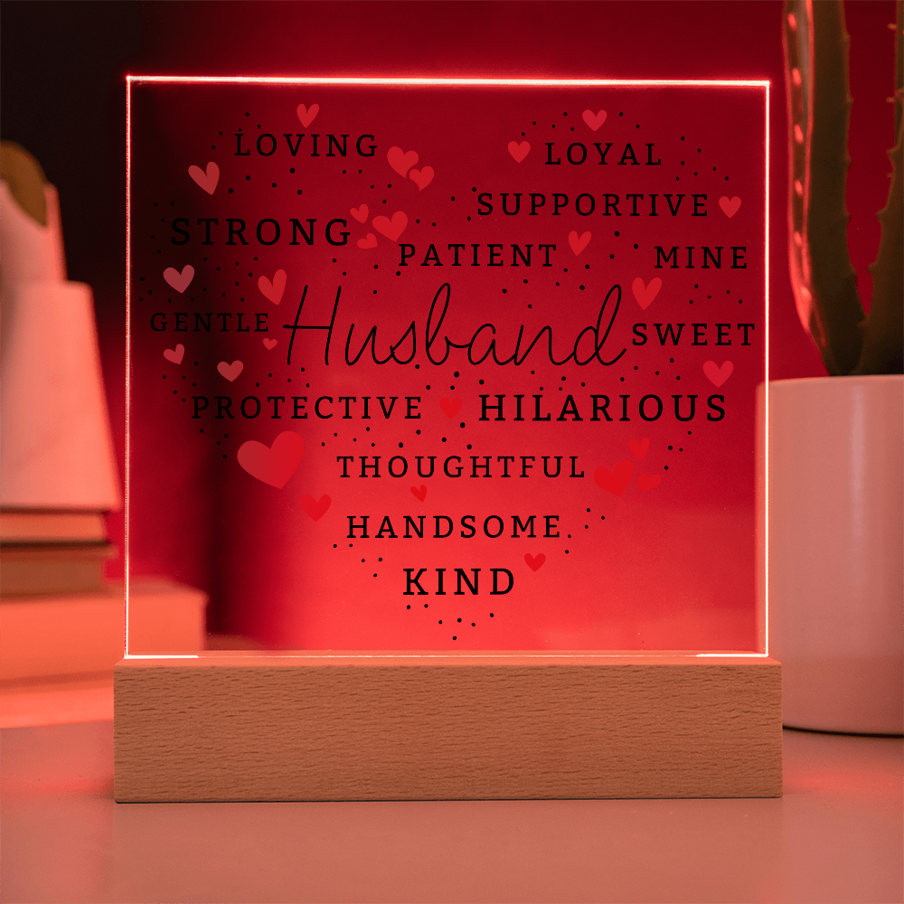 Husband - Loving Words Keepsake Plaque Gift