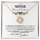 Christmas Necklace Gift For Sister - Merry Christmas - The Outlander Gifts