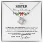 Christmas Necklace Gift For Sister - Merry Christmas - The Outlander Gifts