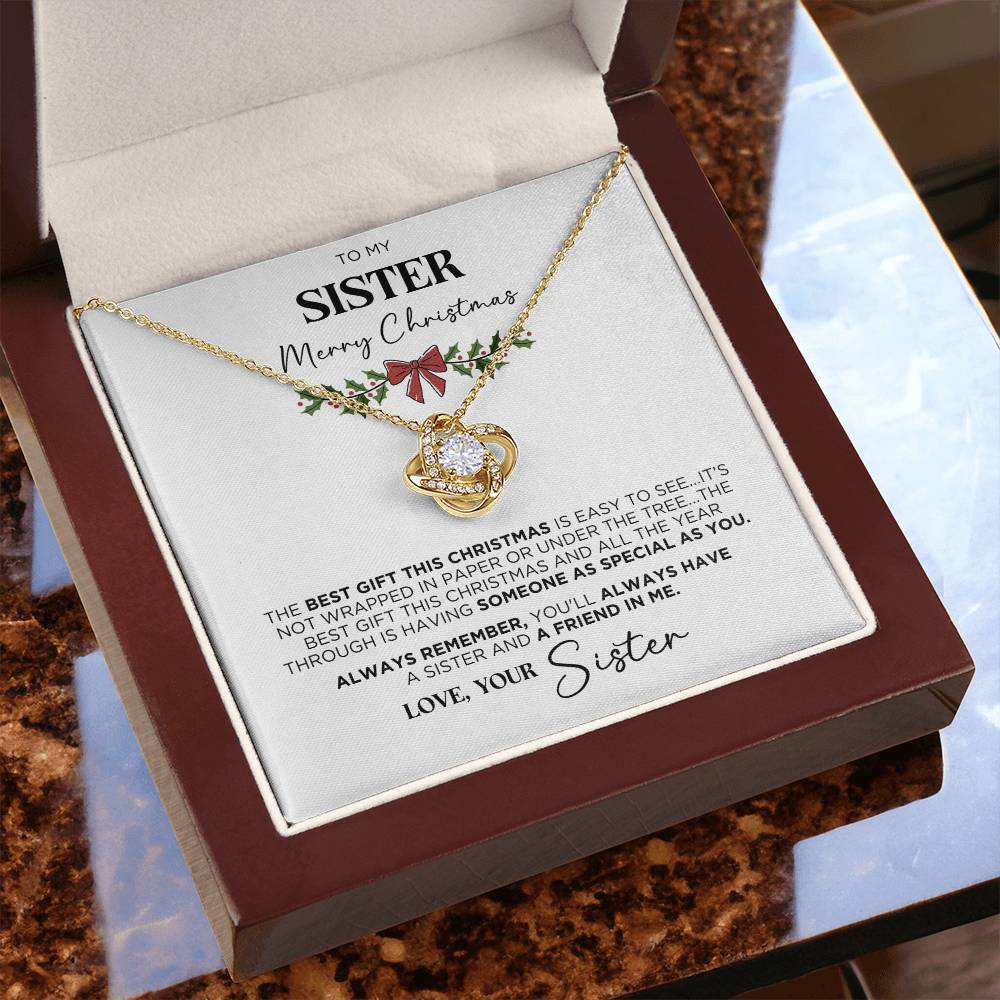 Christmas Necklace Gift For Sister - Merry Christmas - The Outlander Gifts