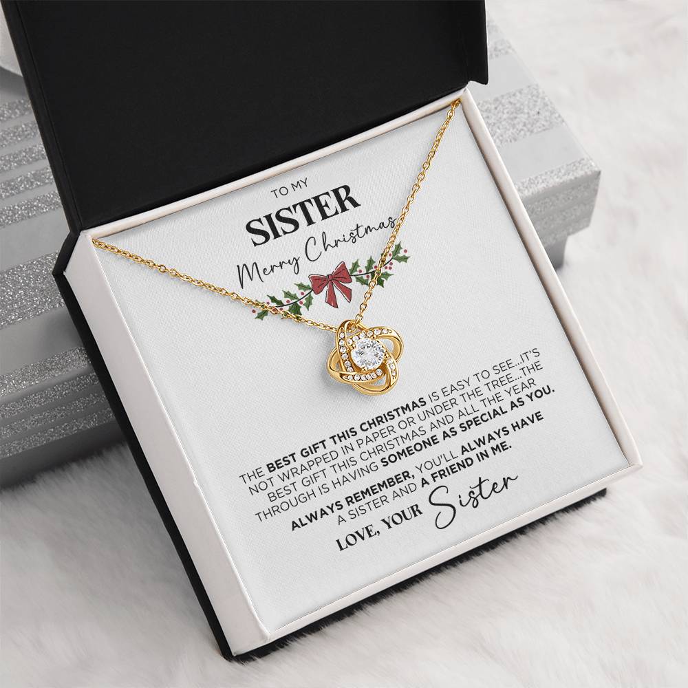 Christmas Necklace Gift For Sister - Merry Christmas - The Outlander Gifts