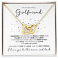 To My Beautiful Girlfriend Hearts Necklace - The Outlander Gifts