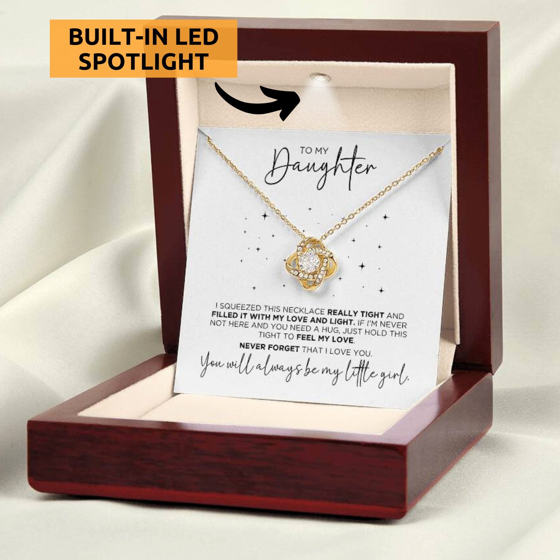 To My Daughter Beautiful Necklace Gift - The Outlander Gifts