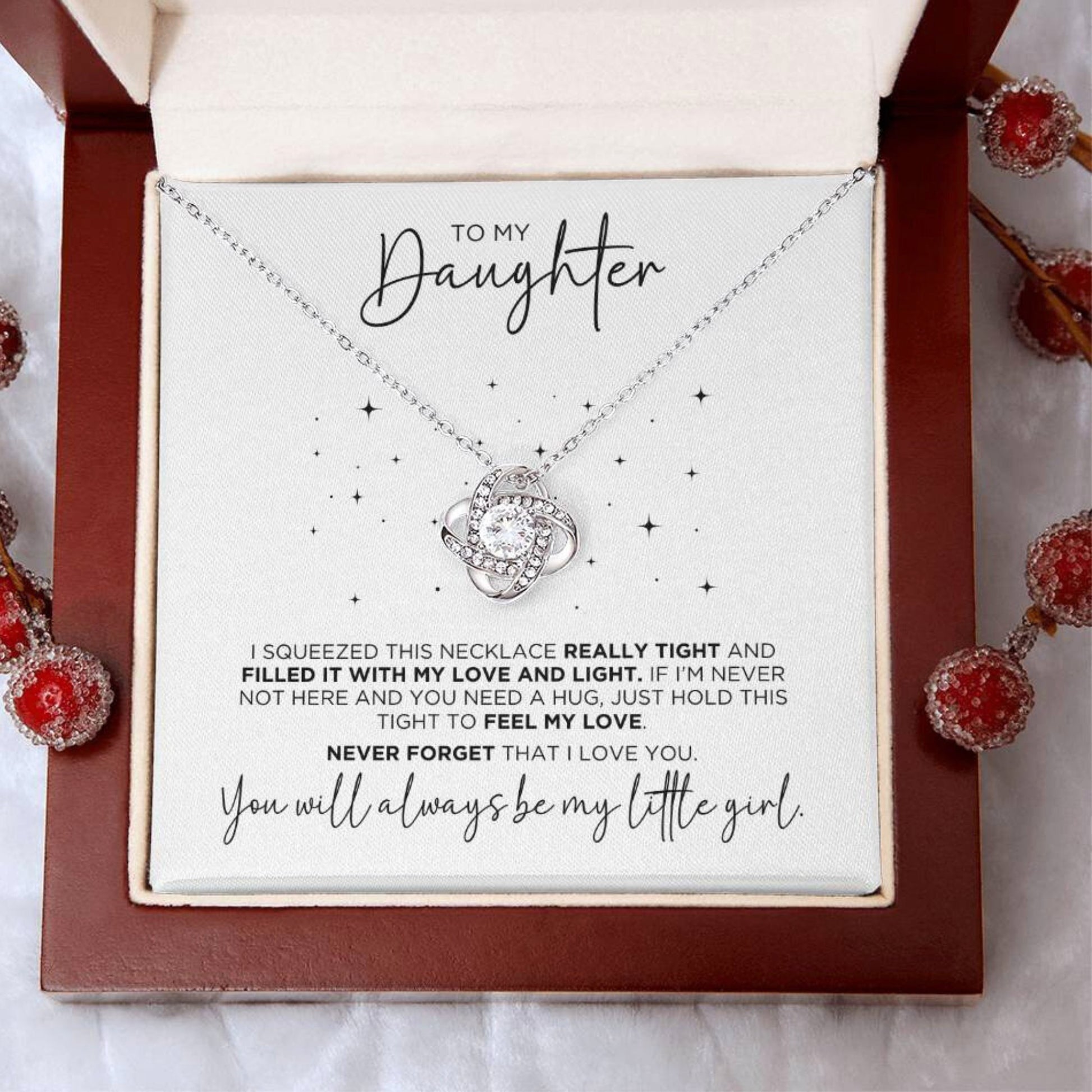 To My Daughter Beautiful Necklace Gift - The Outlander Gifts