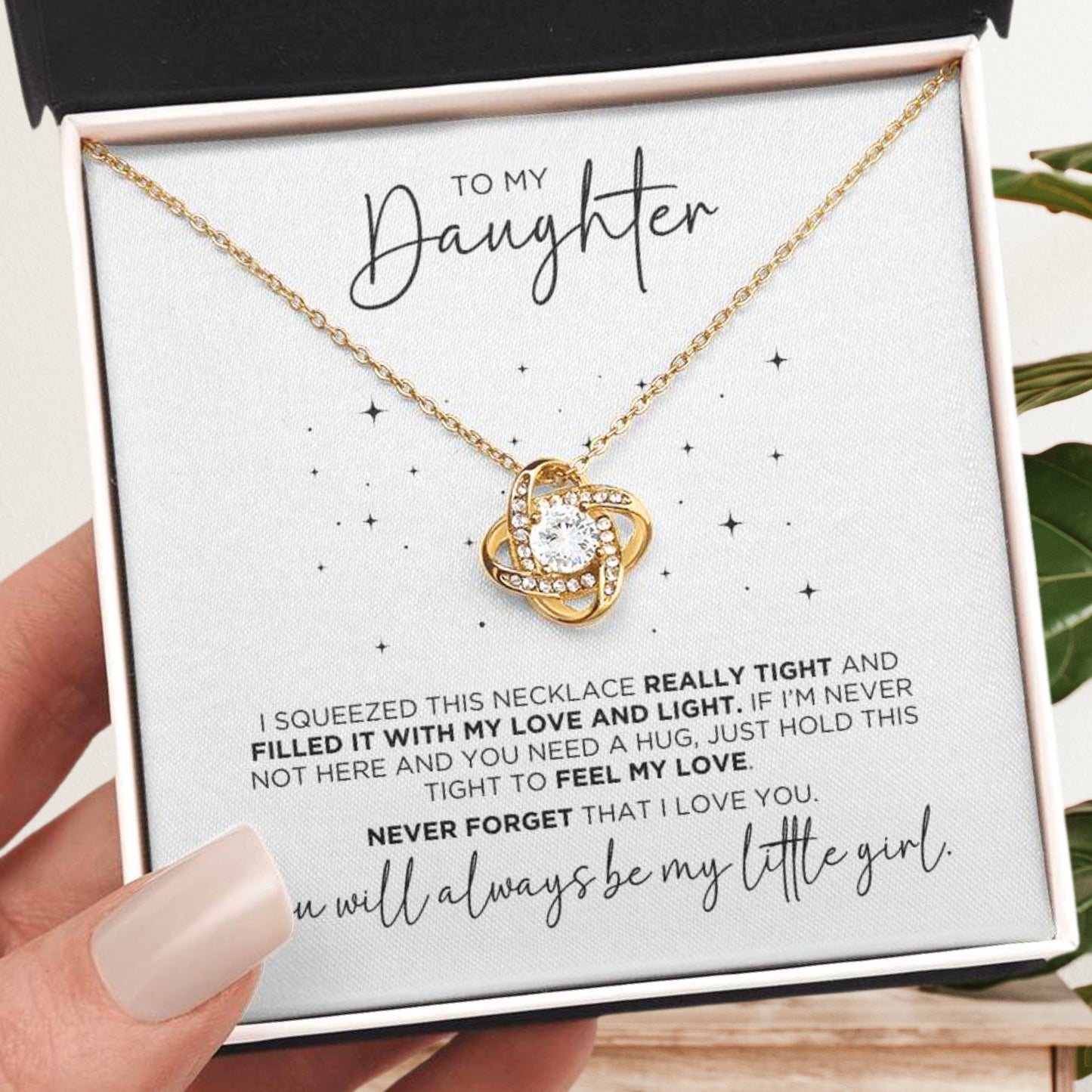 To My Daughter Beautiful Necklace Gift - The Outlander Gifts