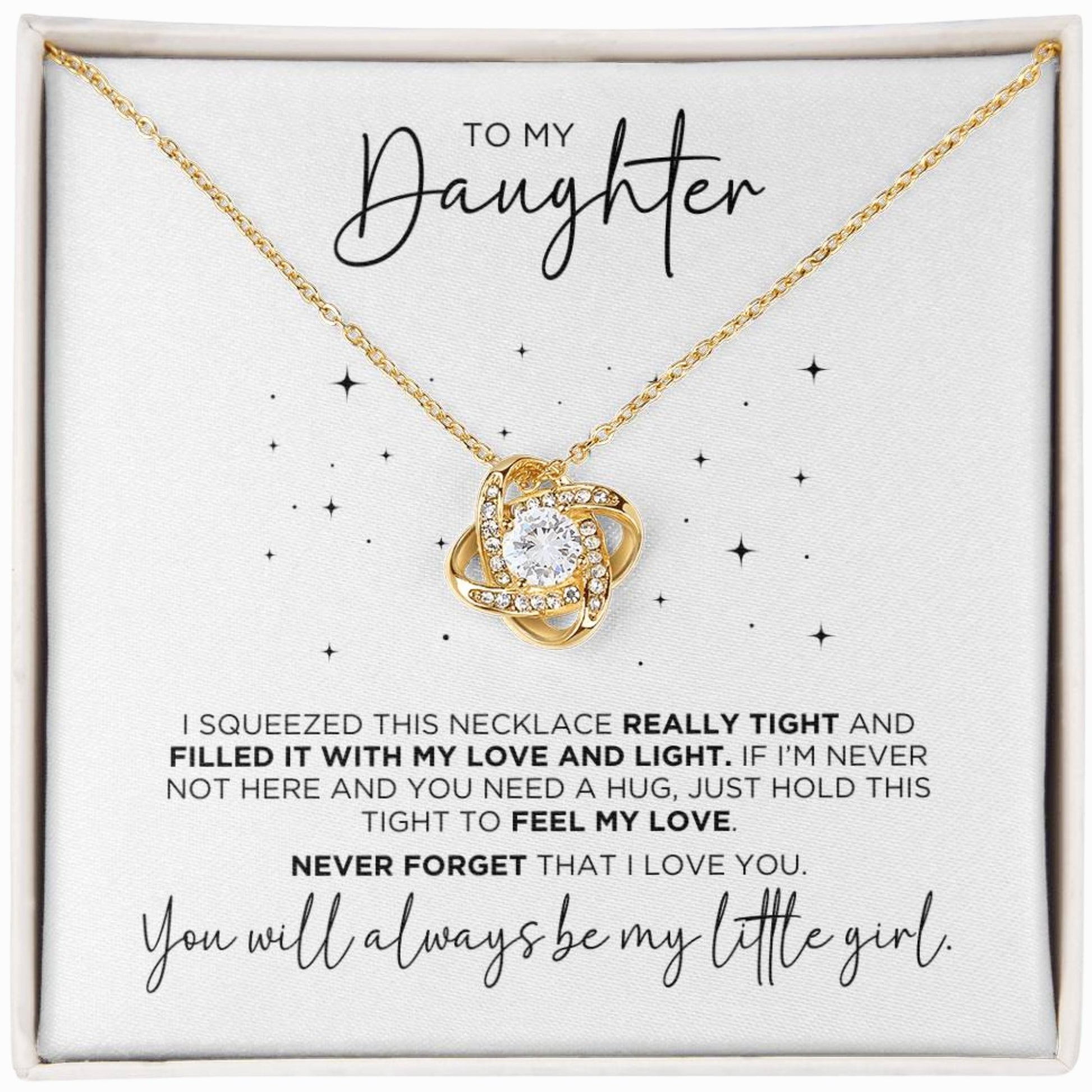 To My Daughter Beautiful Necklace Gift - The Outlander Gifts