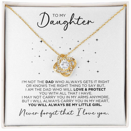 To My Daughter Dad Beautiful Necklace Gift - The Outlander Gifts