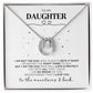 To My Daughter Dad Necklace Gift - The Outlander Gifts