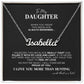 To My Daughter Forever Proud Personalized Name Necklace - The Outlander Gifts