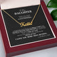 To My Daughter Forever Proud Personalized Name Necklace - The Outlander Gifts