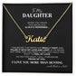 To My Daughter Forever Proud Personalized Name Necklace - The Outlander Gifts