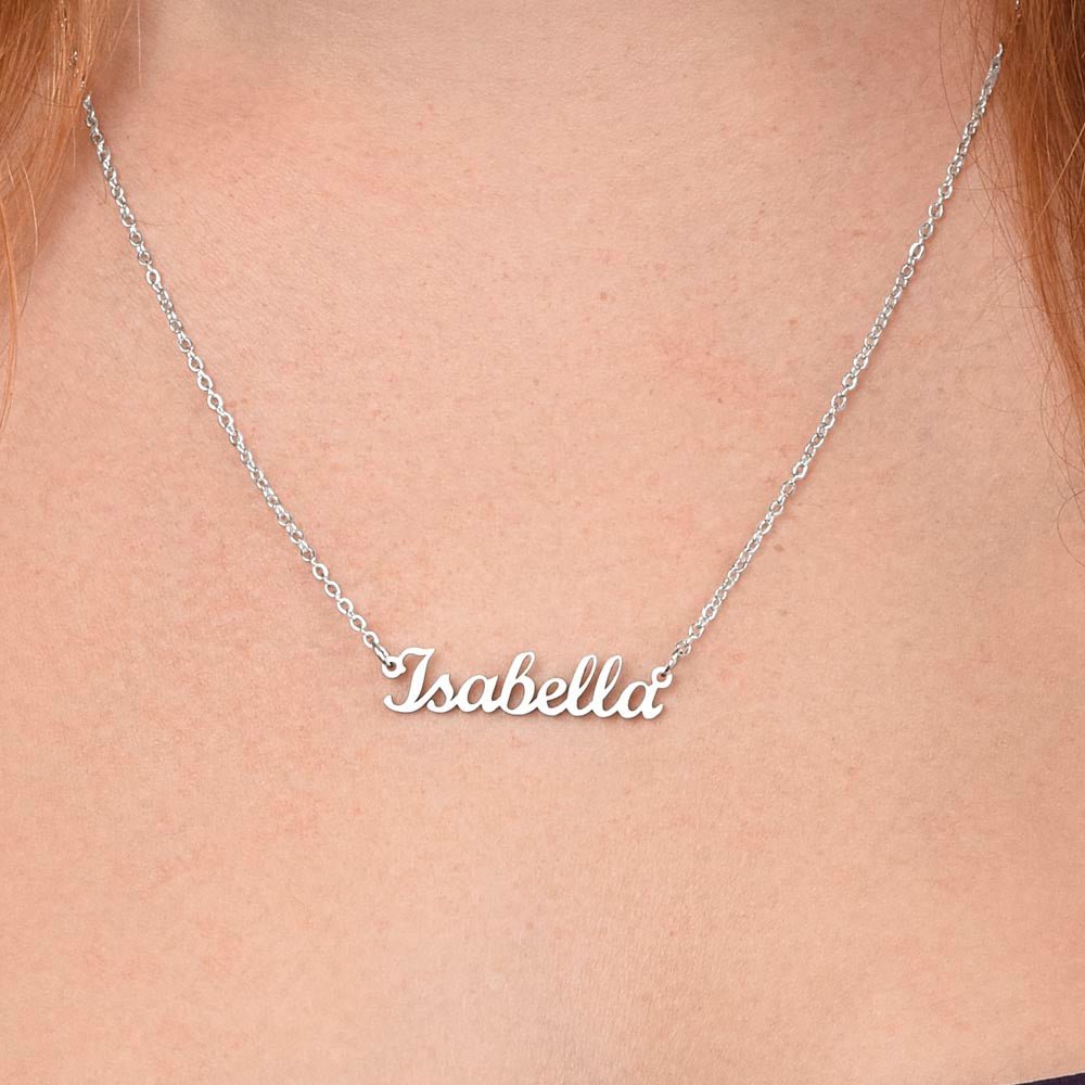 To My Daughter From Dad Hunting Personalized Name Necklace - The Outlander Gifts