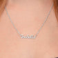 To My Daughter Love Dad Personalized Name Necklace Gift - The Outlander Gifts