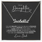 To My Daughter Love Dad Personalized Name Necklace Gift - The Outlander Gifts