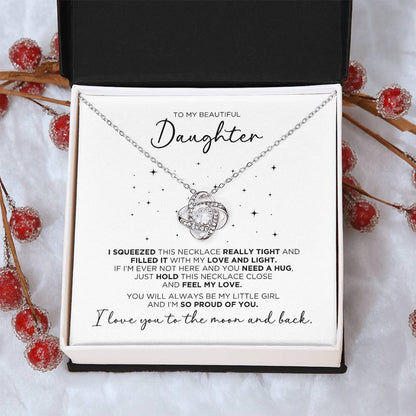 To My Daughter Proud Necklace Gift - The Outlander Gifts