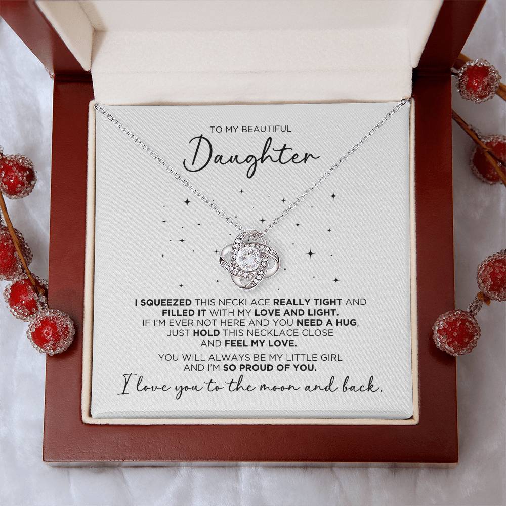 To My Daughter Proud Necklace Gift - The Outlander Gifts