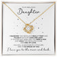 To My Daughter Proud Necklace Gift - The Outlander Gifts