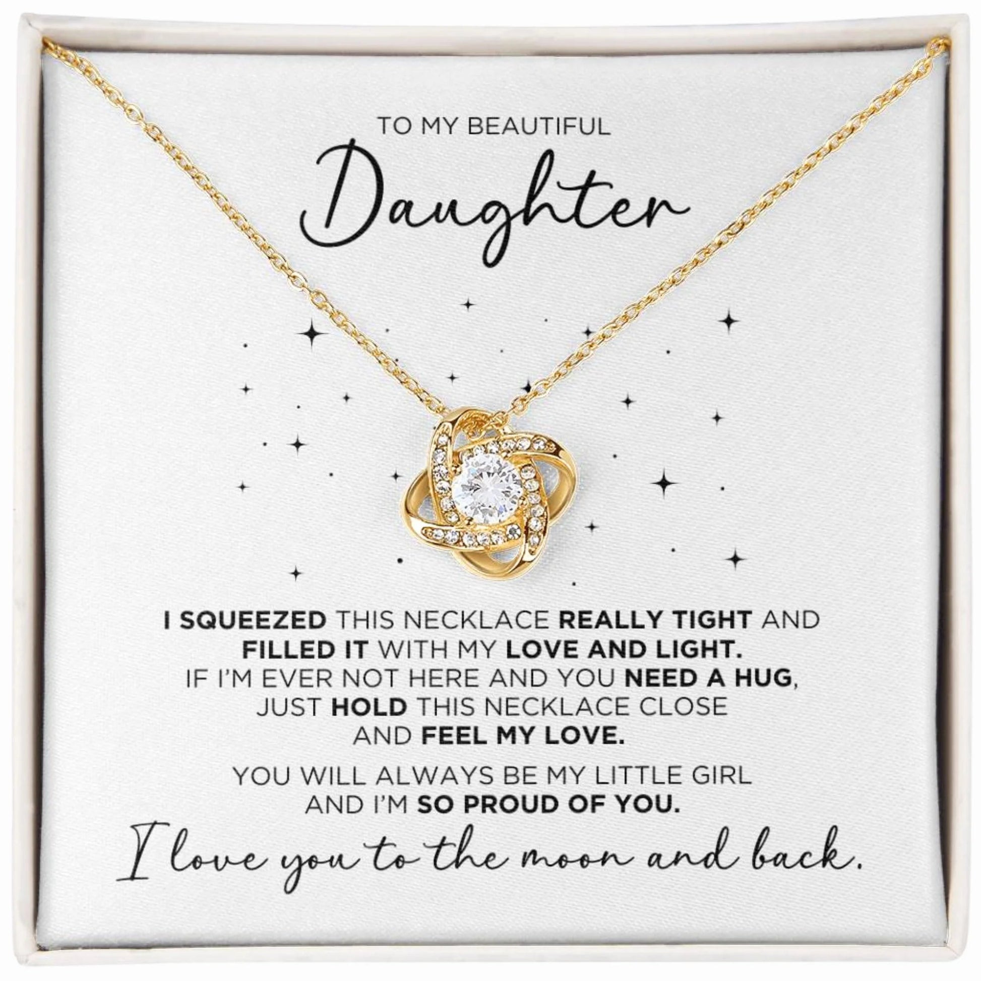 To My Daughter Proud Necklace Gift - The Outlander Gifts