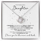 To My Daughter Proud Necklace Gift - The Outlander Gifts