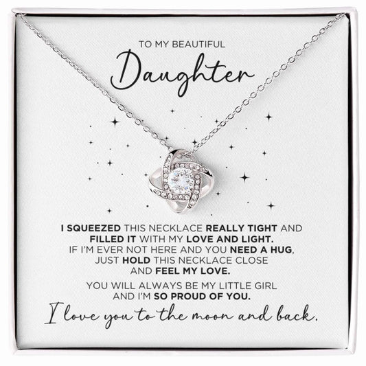 To My Daughter Proud Necklace Gift - The Outlander Gifts