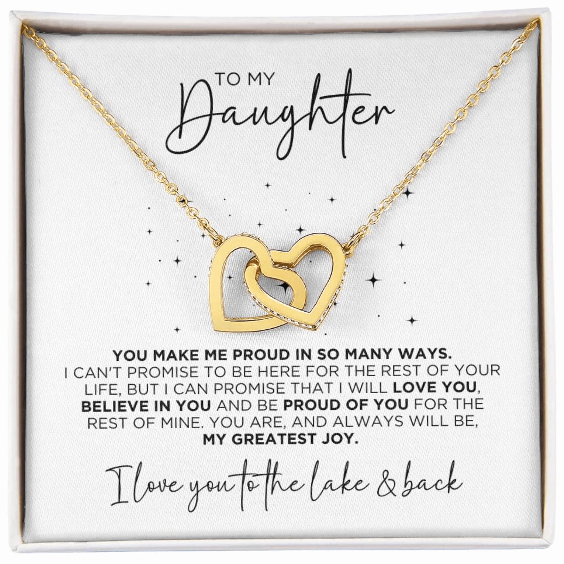 To My Daughter So Proud Necklace Gift - The Outlander Gifts