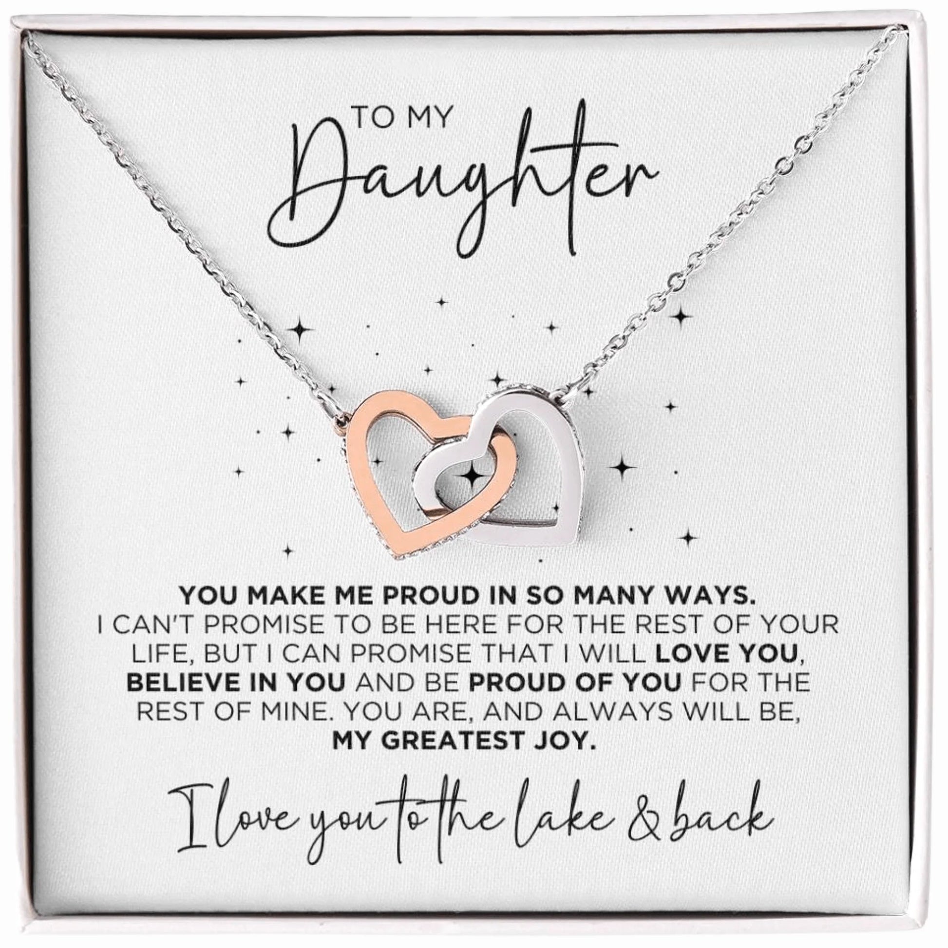 To My Daughter So Proud Necklace Gift - The Outlander Gifts