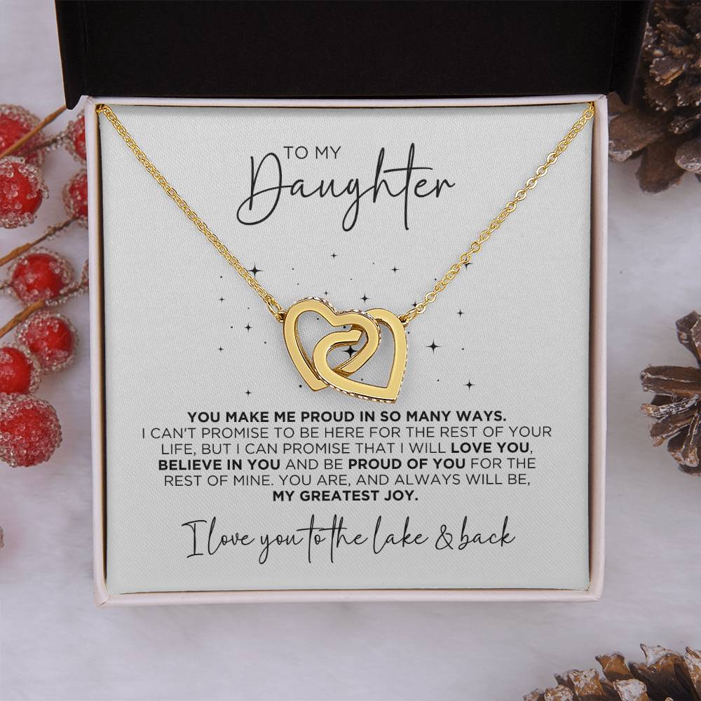 To My Daughter So Proud Necklace Gift - The Outlander Gifts