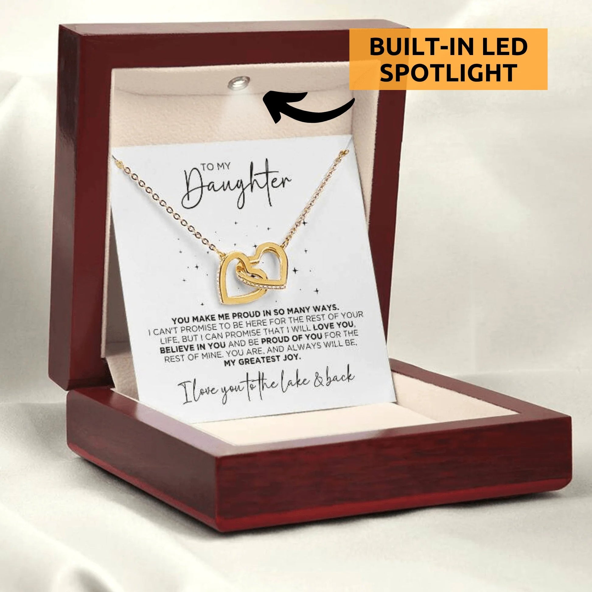 To My Daughter So Proud Necklace Gift - The Outlander Gifts