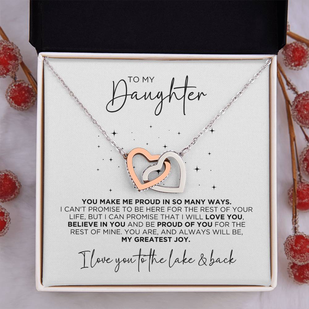 To My Daughter So Proud Necklace Gift - The Outlander Gifts