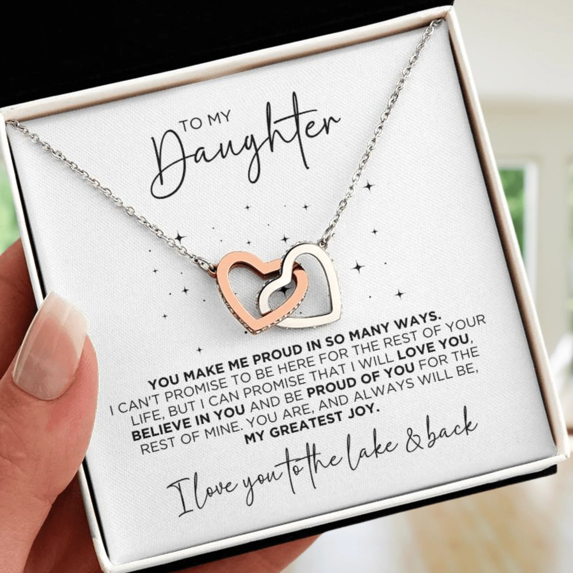 To My Daughter So Proud Necklace Gift - The Outlander Gifts