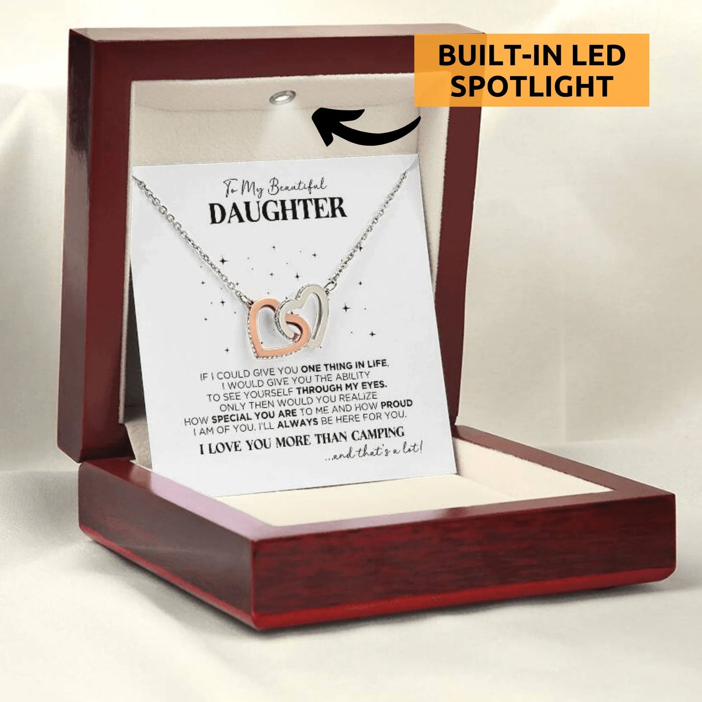 To My Daughter Special Necklace Gift - The Outlander Gifts