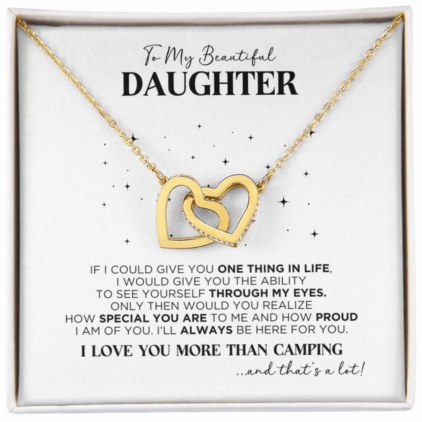 To My Daughter Special Necklace Gift - The Outlander Gifts