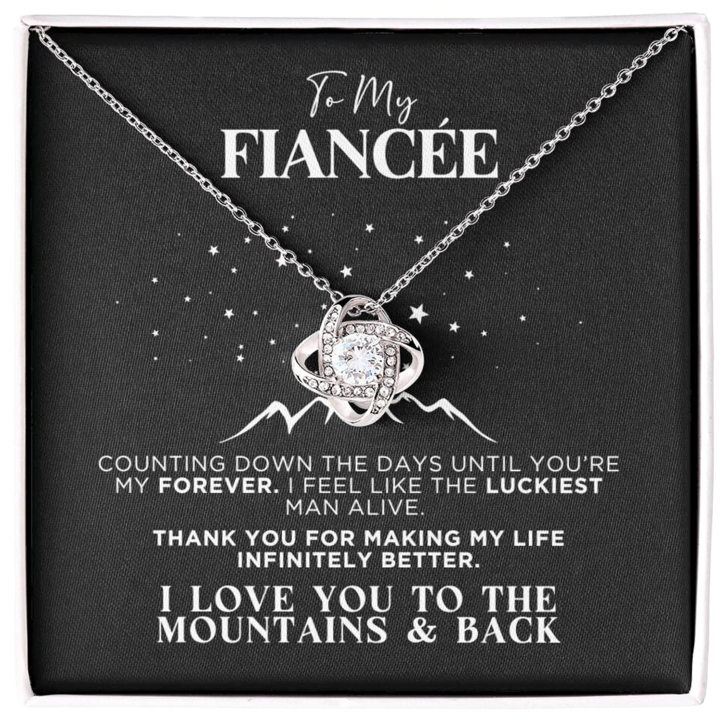 To My Fiancée Mountains Necklace Gift - The Outlander Gifts